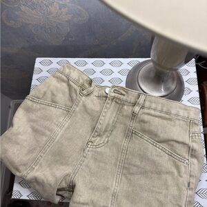 Francesca's Collections Tan Jeans Versatile Cotton Denim